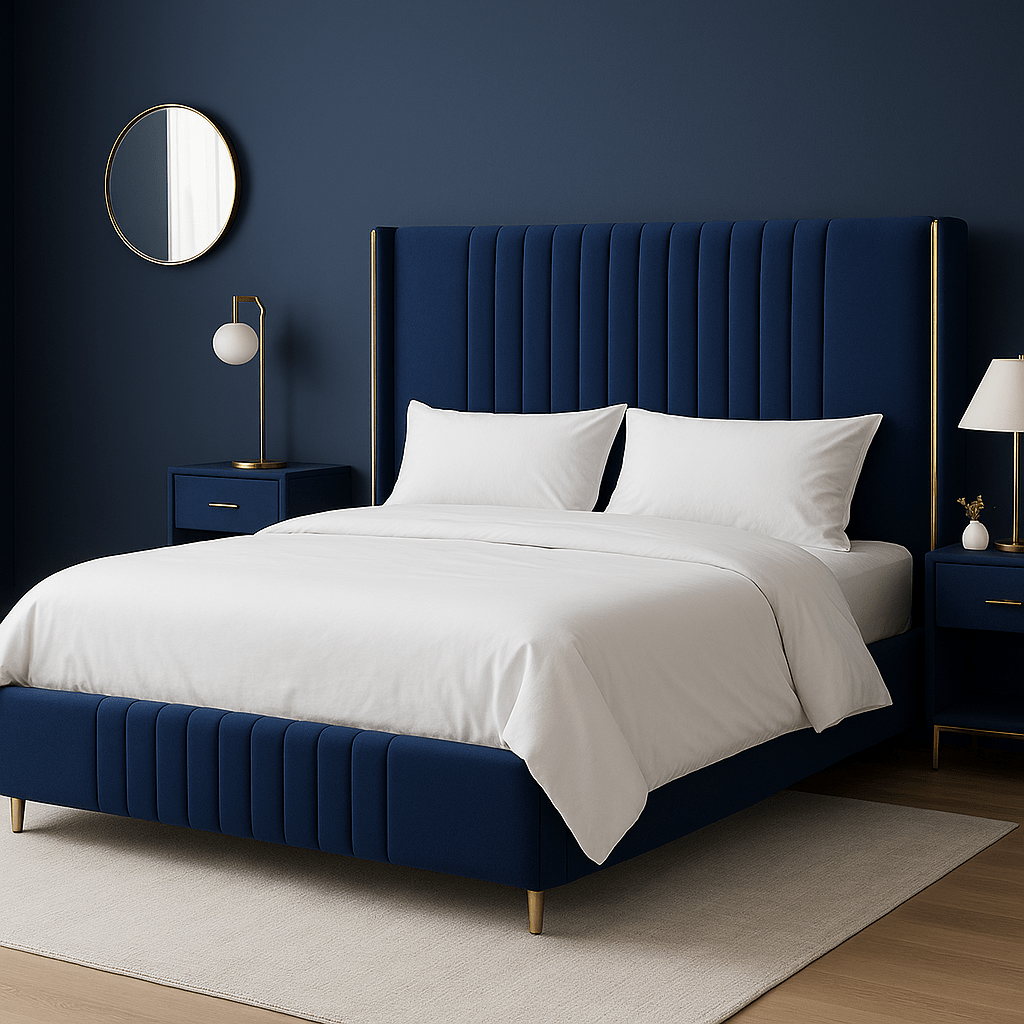 Alwarpet Dream Bed – Premium Upholstered Bed with Headboard - Sekar Lifestyle