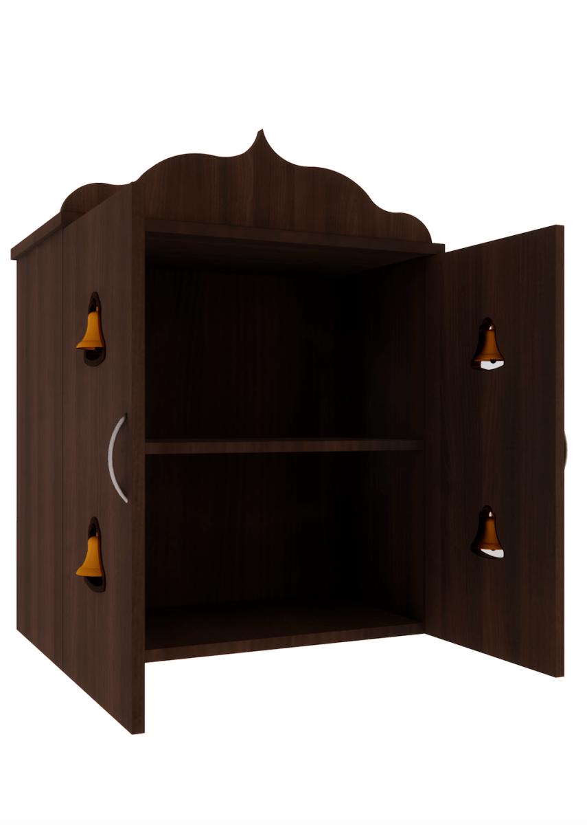 Pooja Stand (2 x 2 Feet, Dark Brown) - Sekar Lifestyle