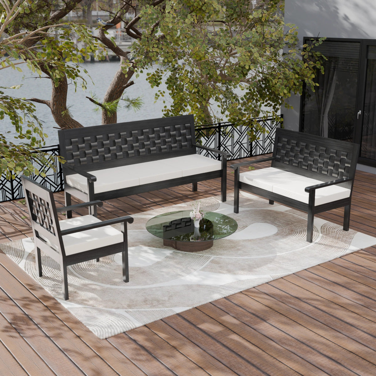 Regal Teak Wood Sofa Set - Sekar Lifestyle