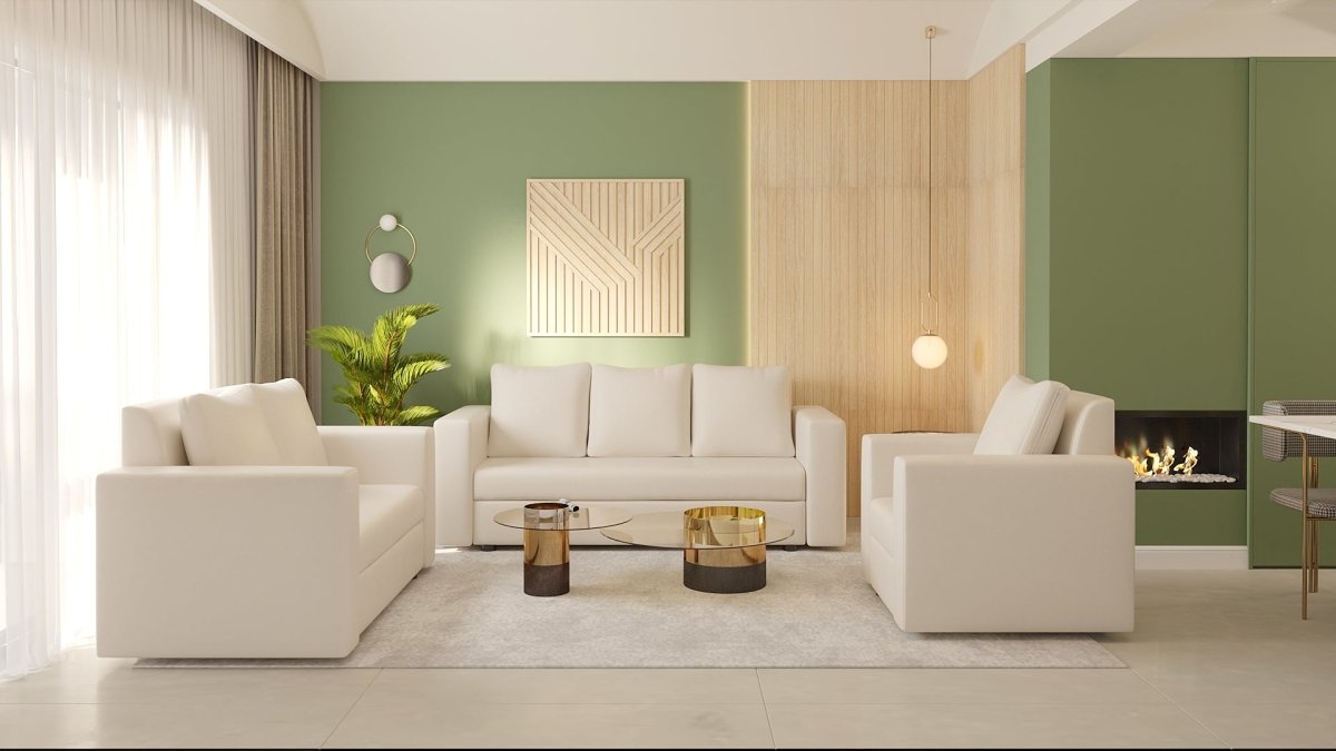 Couch Series with Pillows Leatherette Sofa - Sekar Lifestyle