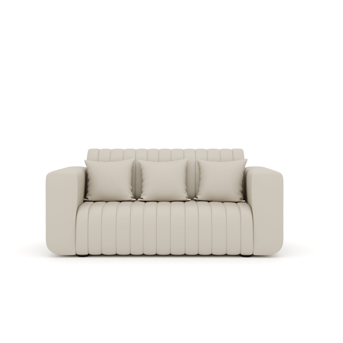 Luxury Series with Fiberfill Pillows Leatherette Sofa Set - Sekar Lifestyle