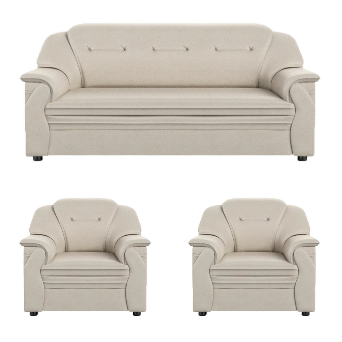 Polyurethane Large Series Leatherette Sofa Set - Sekar Lifestyle