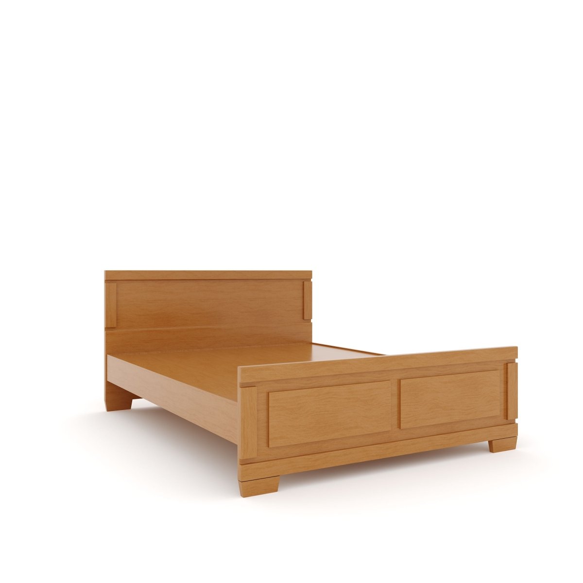 Solidwood Rectangle Series Bed - Sekar Lifestyle
