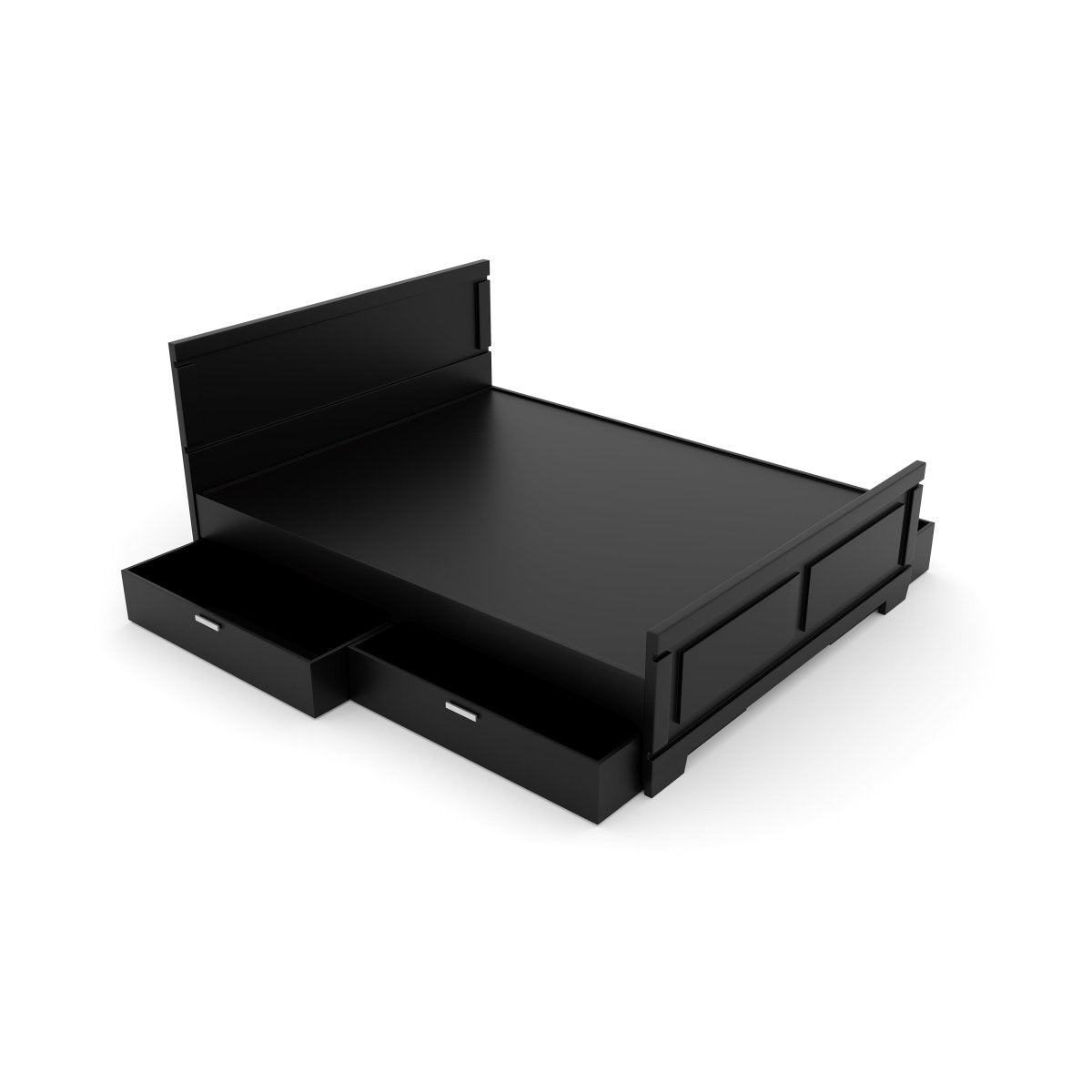 Solidwood Rectangle Series Bed - Sekar Lifestyle