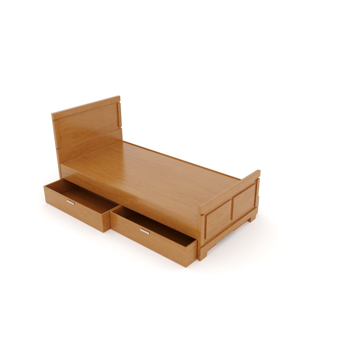 Solidwood Rectangle Series Bed - Sekar Lifestyle
