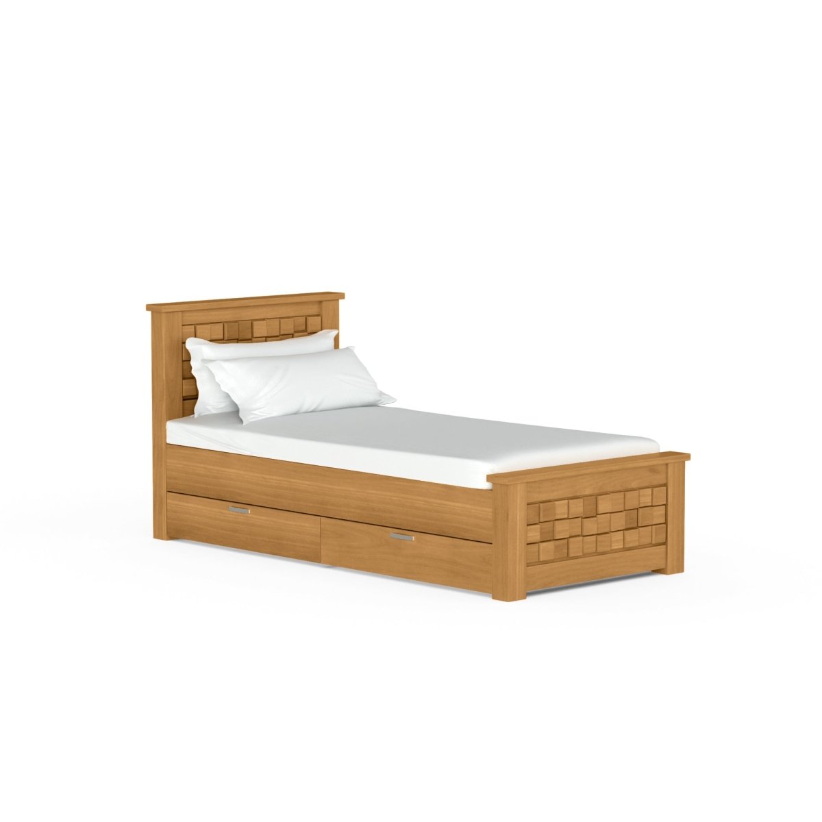 Solidwood Slab Series Bed - Sekar Lifestyle