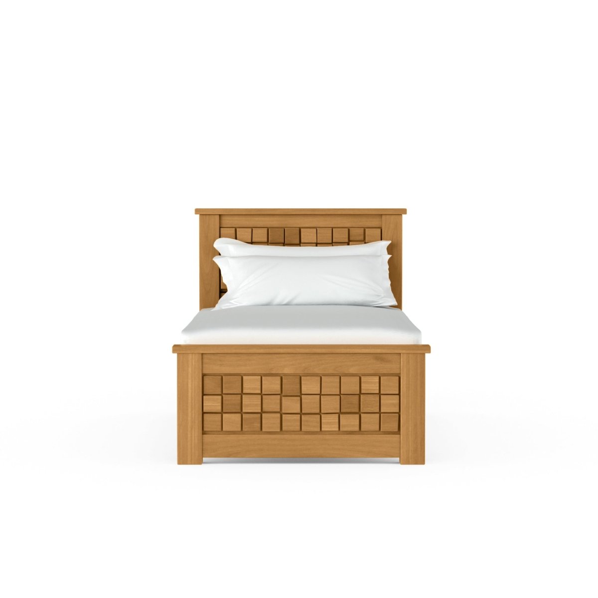 Solidwood Slab Series Bed - Sekar Lifestyle