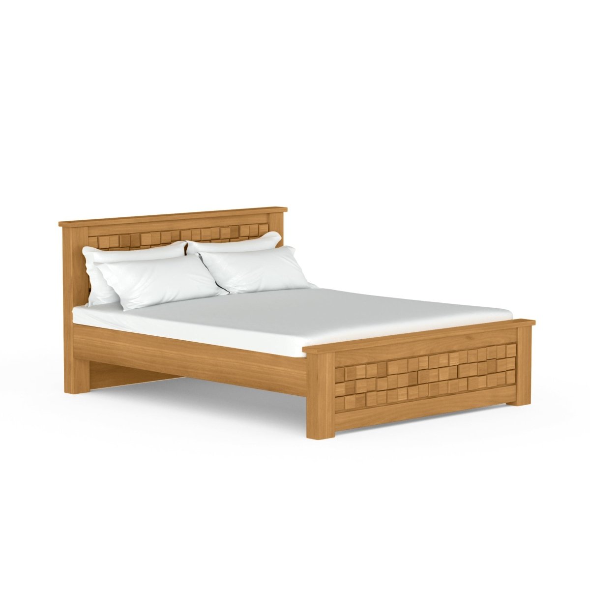 Solidwood Slab Series Bed - Sekar Lifestyle