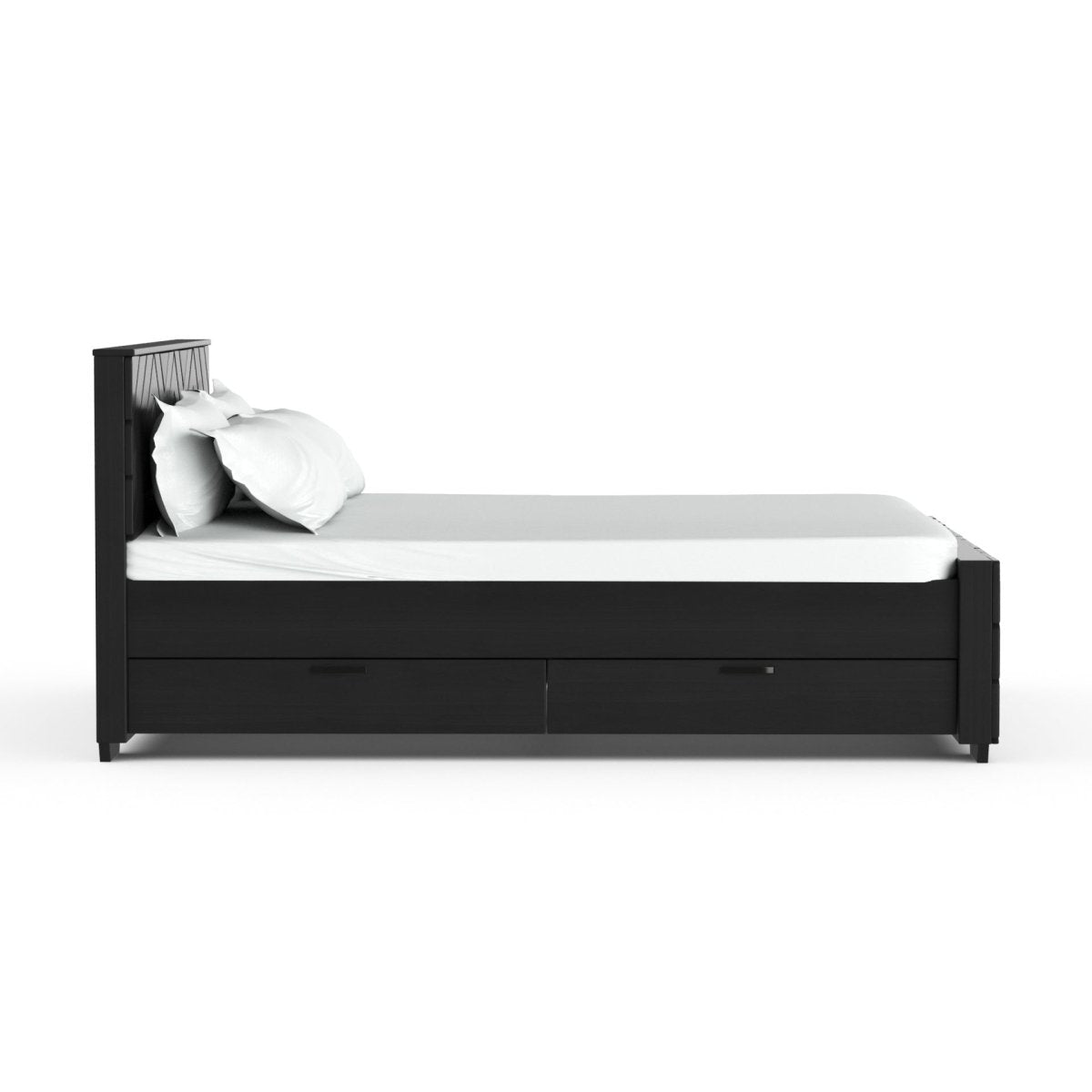 Solidwood Zigzag Series Bed - Sekar Lifestyle