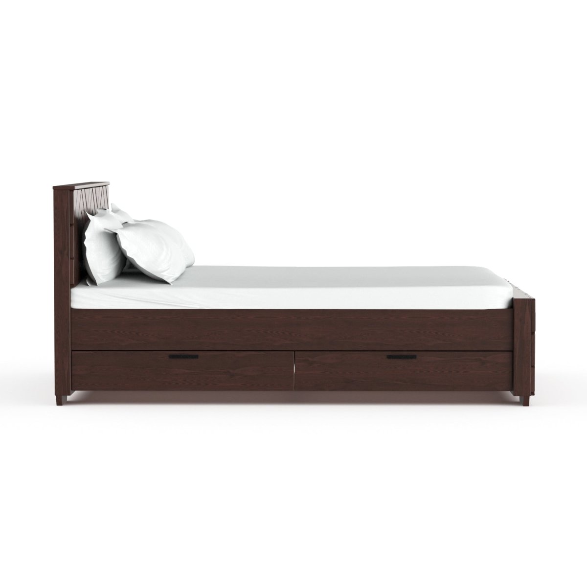 Solidwood Zigzag Series Bed - Sekar Lifestyle