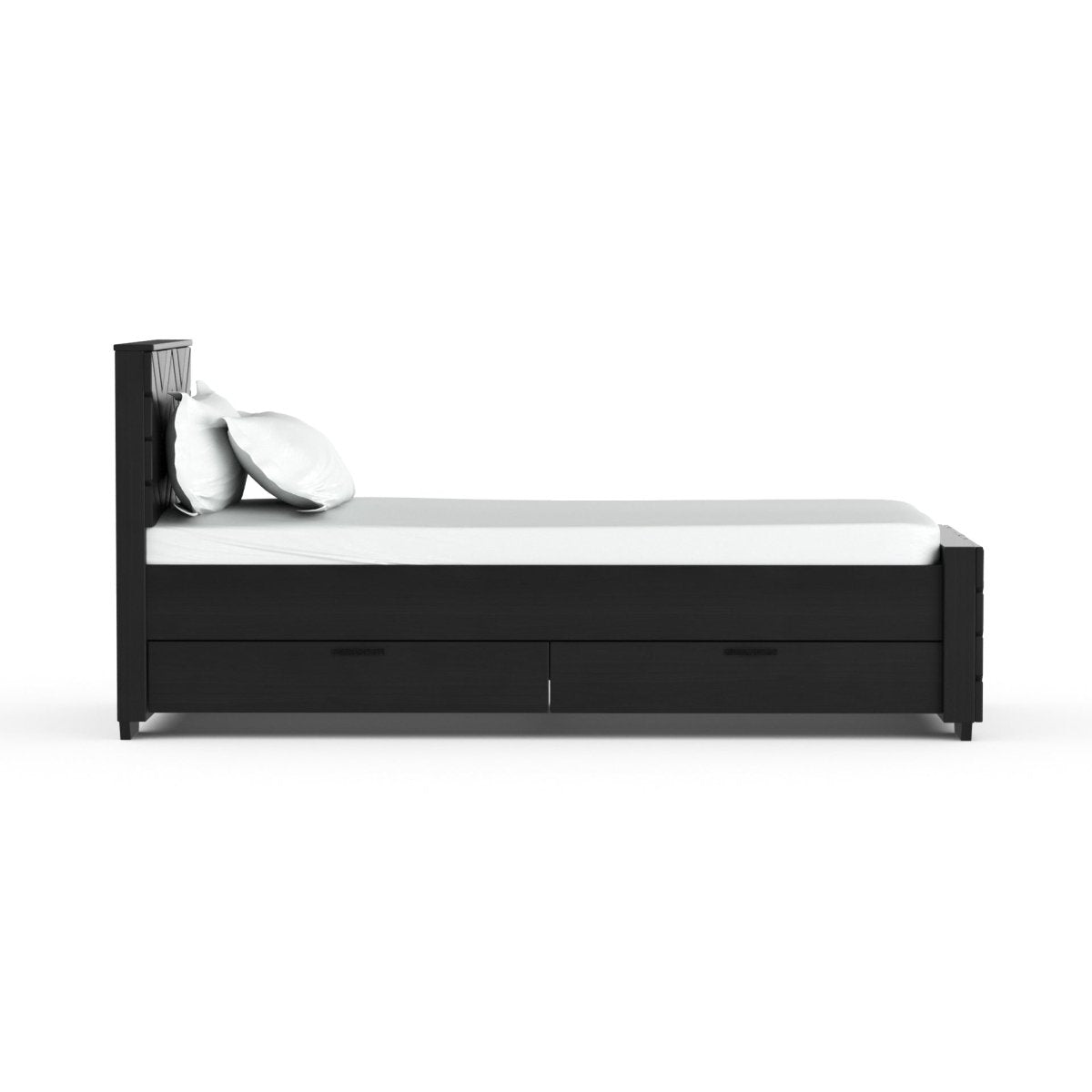 Solidwood Zigzag Series Bed - Sekar Lifestyle
