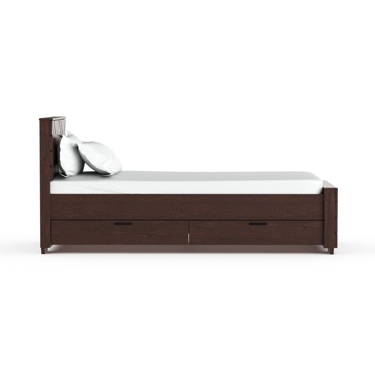 Solidwood Zigzag Series Bed - Sekar Lifestyle