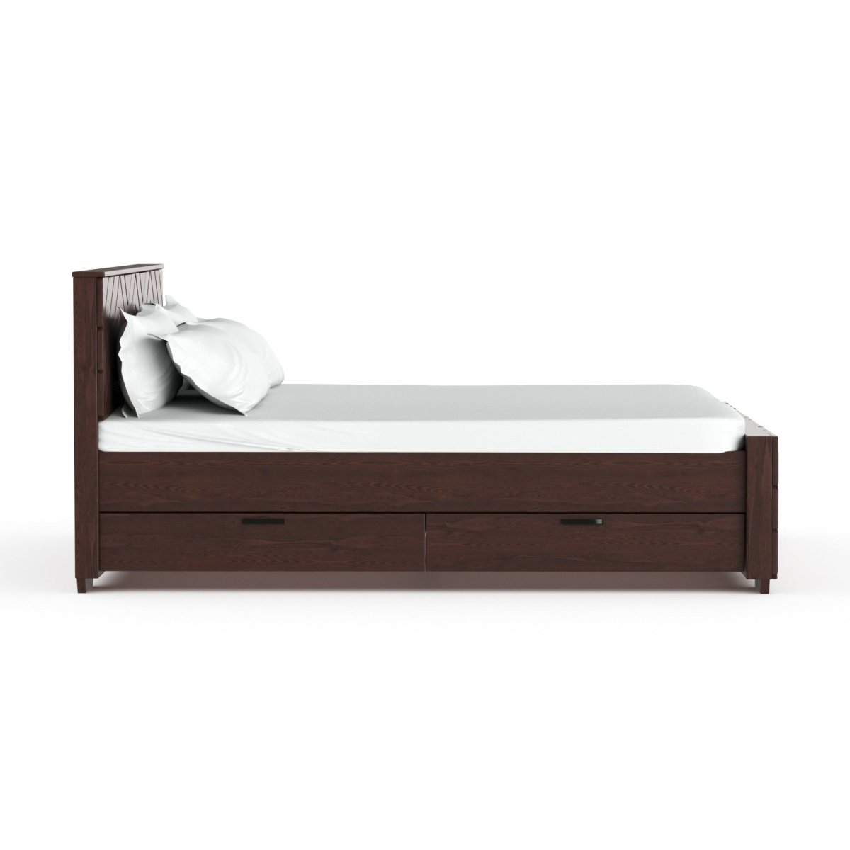 Solidwood Zigzag Series Bed - Sekar Lifestyle