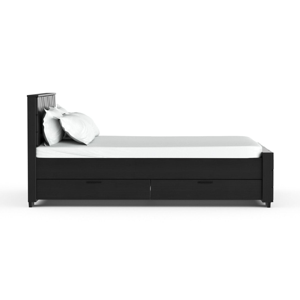 Solidwood Zigzag Series Bed - Sekar Lifestyle