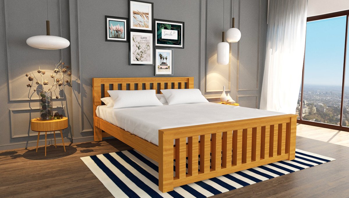 Teak Wood Classic Bed Series - Sekar Lifestyle