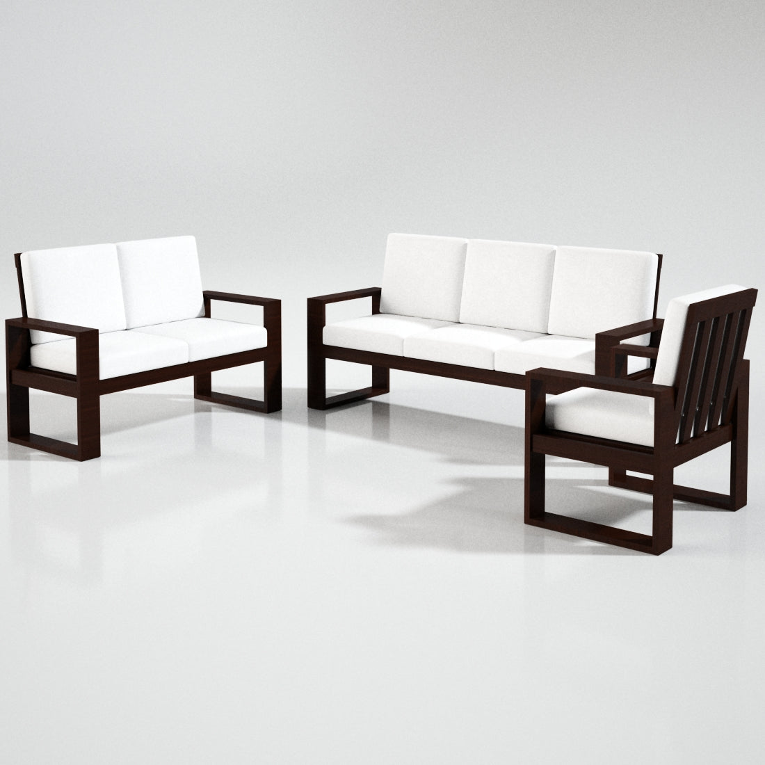 Teak Wood Classic Series Sofa Set - Sekar Lifestyle