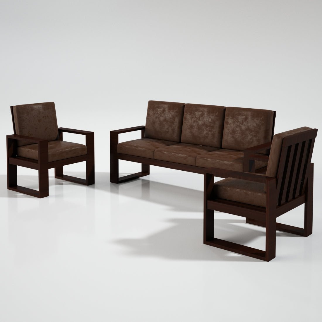 Teak Wood Classic Series Sofa Set - Sekar Lifestyle
