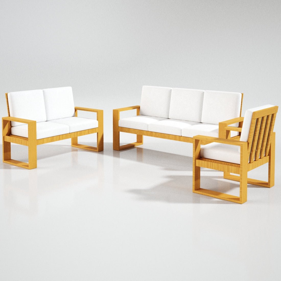 Teak Wood Classic Series Sofa Set - Sekar Lifestyle