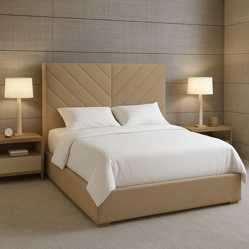 Adyar Elegance Bed – Premium Upholstered Comfort - Sekar Lifestyle