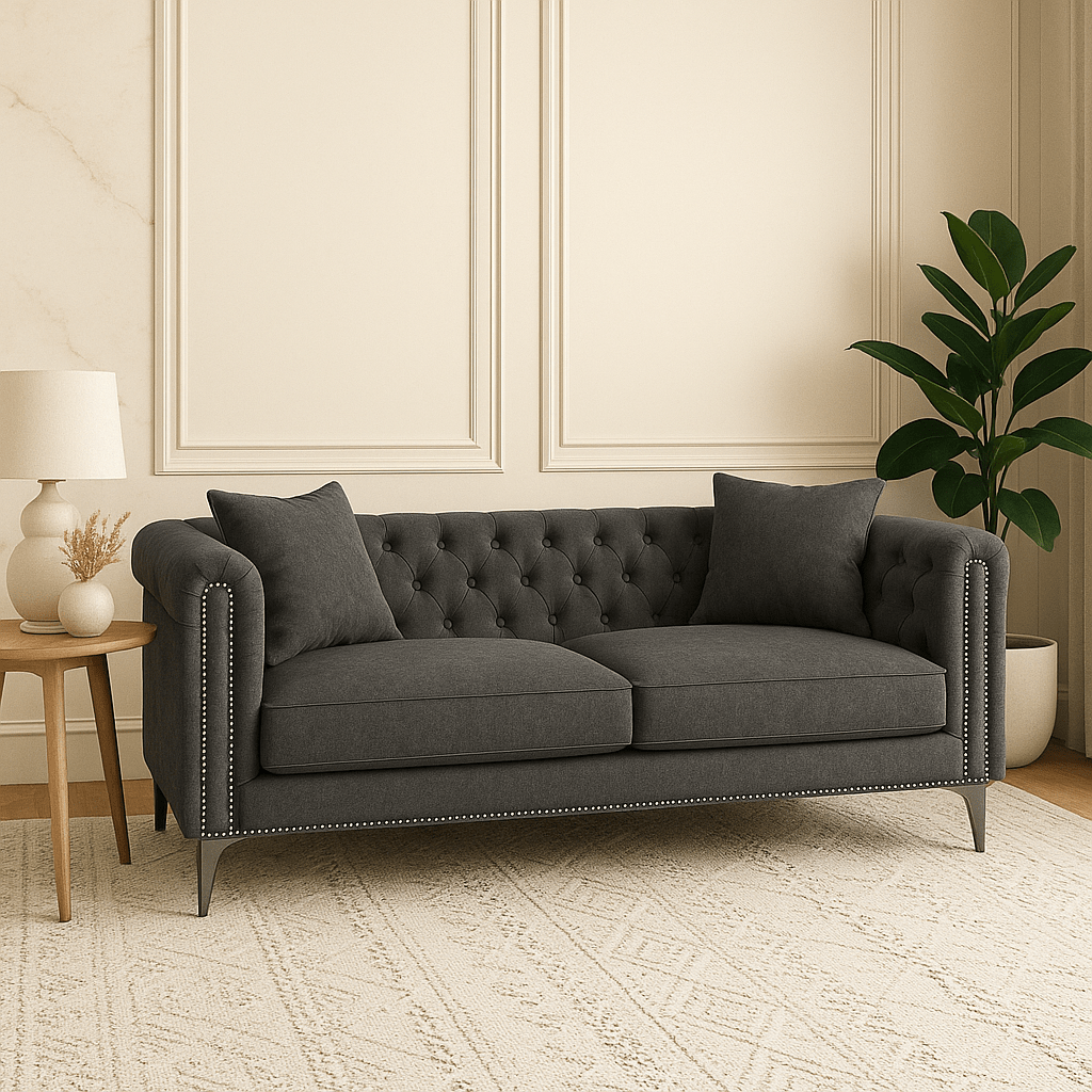 Bombay Bliss Seating – Classic Chesterfield Sofa for Modern Homes - Sekar Lifestyle