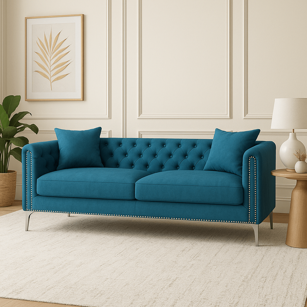 Bombay Bliss Seating – Classic Chesterfield Sofa for Modern Homes - Sekar Lifestyle