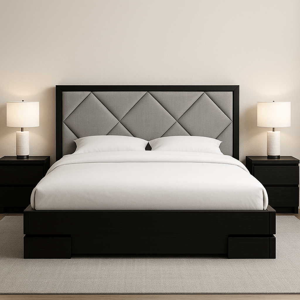 Chetpet Royal Comfort – Designer Upholstered Bed Frame - Sekar Lifestyle