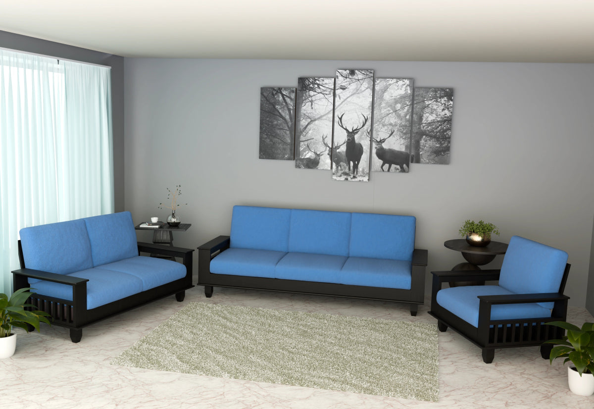 China Teak Heritage Wooden Sofa Set – Premium Furniture with Cushions - Sekar Lifestyle