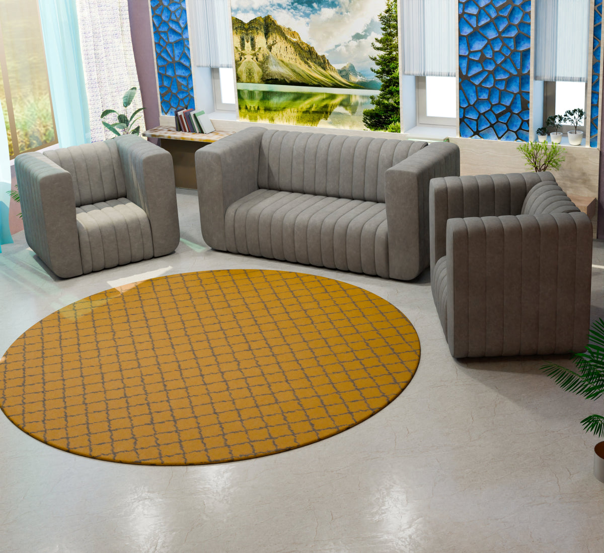 Comfort Cove Series Fabric Sofa - Sekar Lifestyle