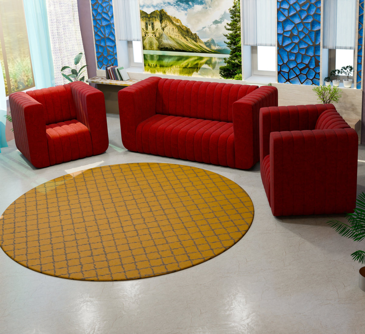 Comfort Cove Series Fabric Sofa - Sekar Lifestyle