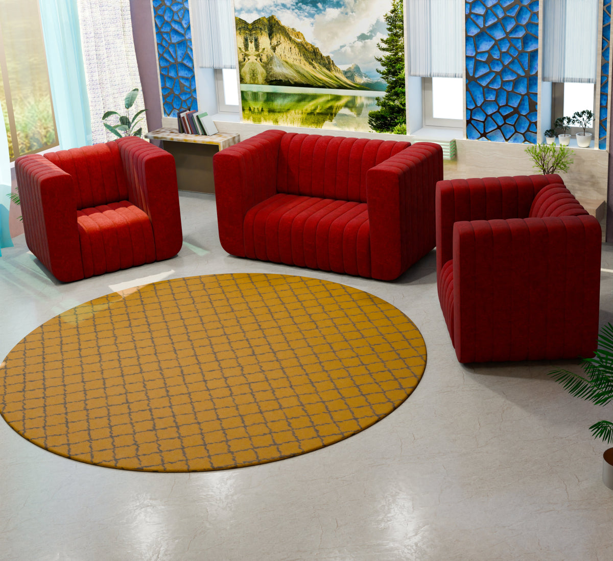 Comfort Cove Series Fabric Sofa - Sekar Lifestyle