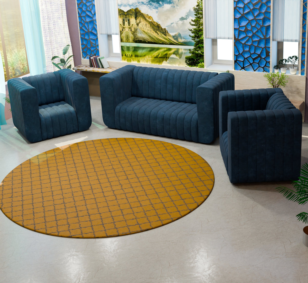 Comfort Cove Series Fabric Sofa - Sekar Lifestyle