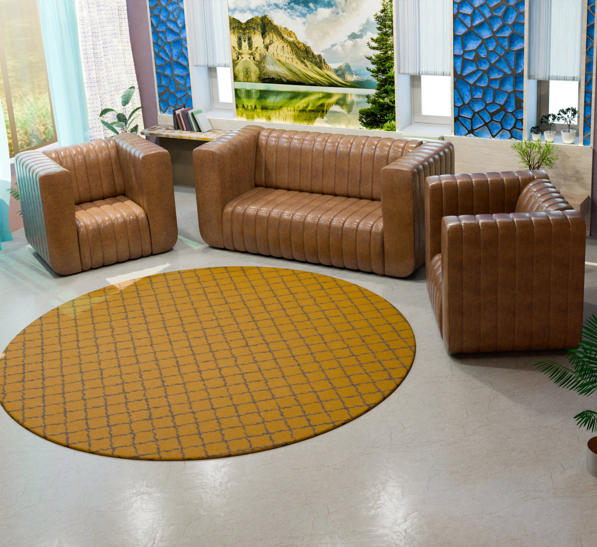 Comfort Cove Series Leatherette Sofa - Sekar Lifestyle