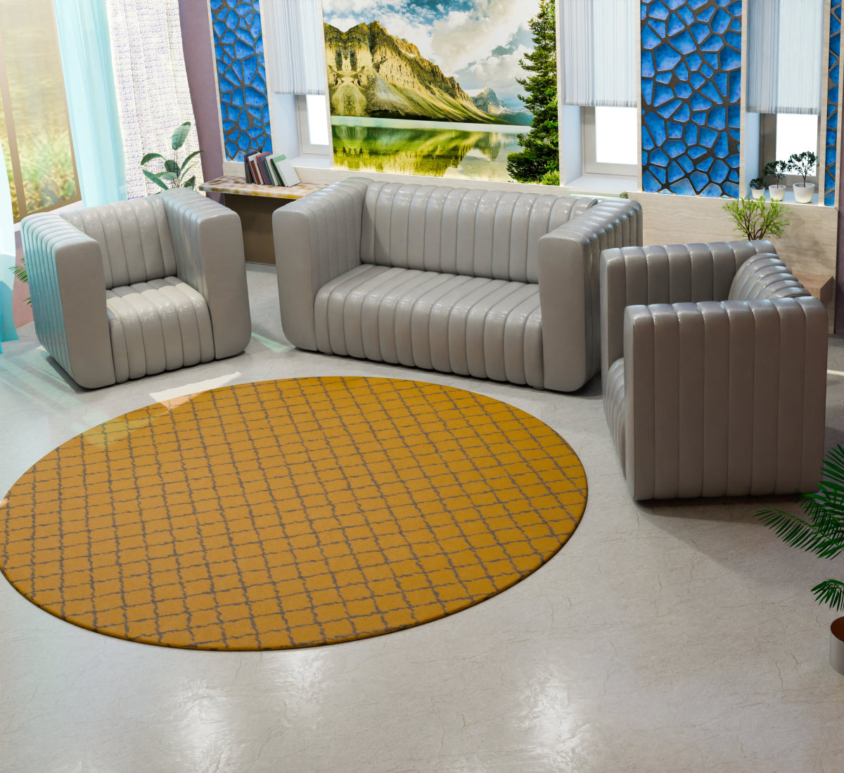 Comfort Cove Series Leatherette Sofa - Sekar Lifestyle