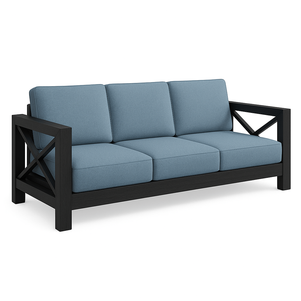 Dravidian Signature Series – Handcrafted Luxury Wooden Sofa - Sekar Lifestyle