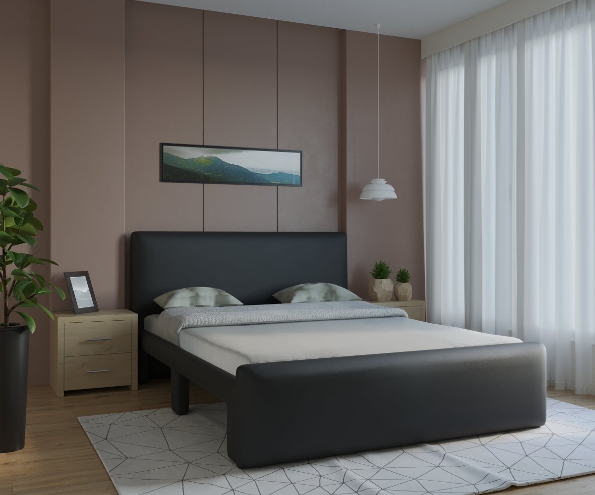 Essence Series Leatherette Upholstered Bed - Sekar Lifestyle