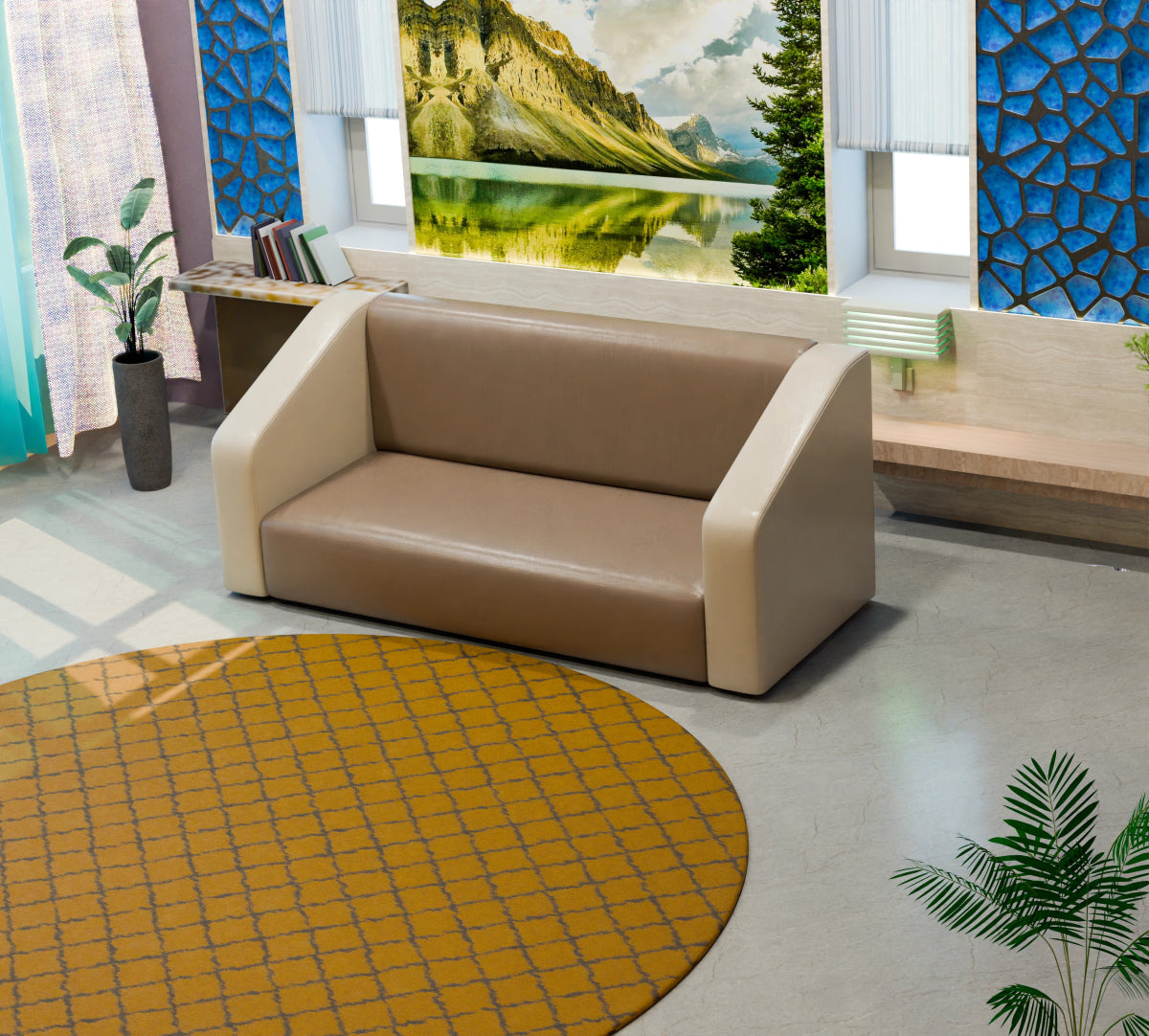 Essentia Series Dual Colour Leatherette Sofa - Sekar Lifestyle