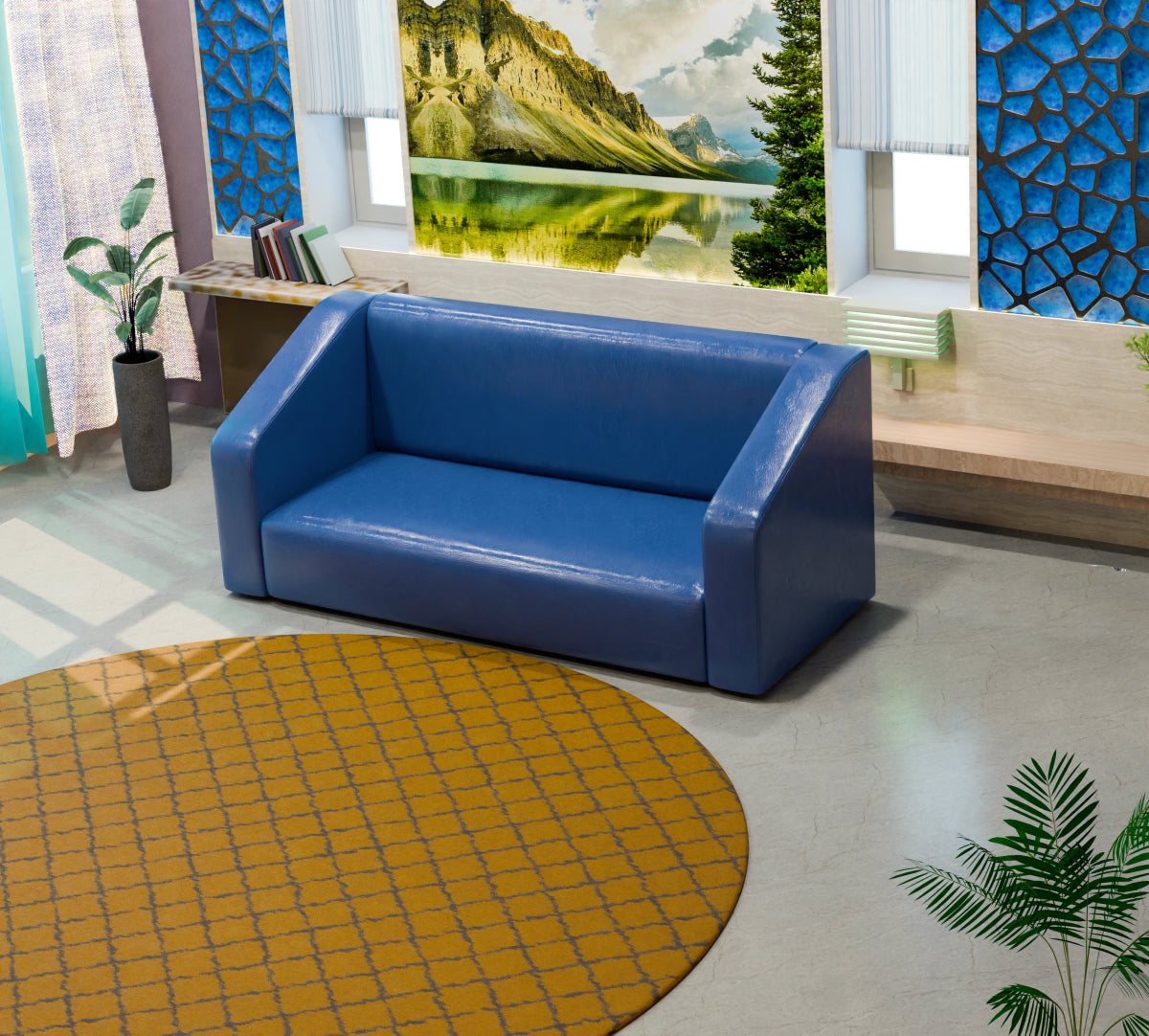 Essentia Series Leatherette Sofa - Sekar Lifestyle