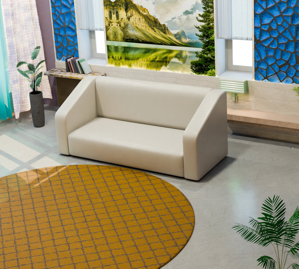 Essentia Series Leatherette Sofa - Sekar Lifestyle