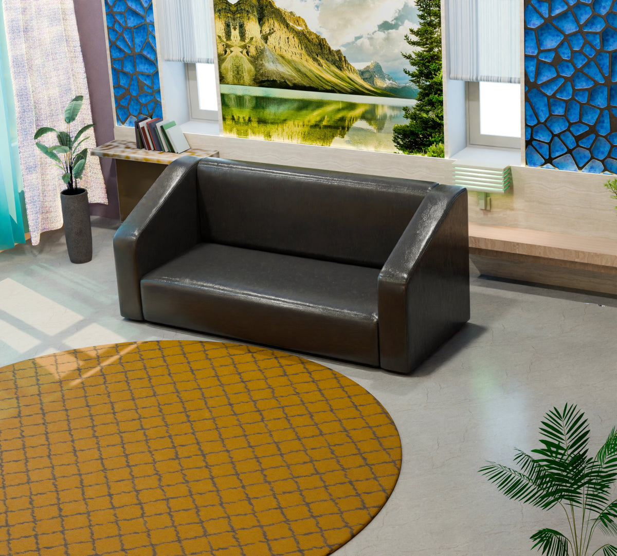 Essentia Series Leatherette Sofa - Sekar Lifestyle