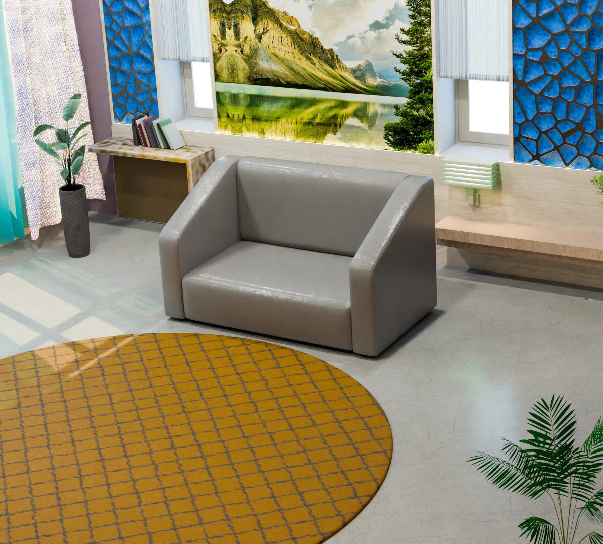 Essentia Series Leatherette Sofa - Sekar Lifestyle