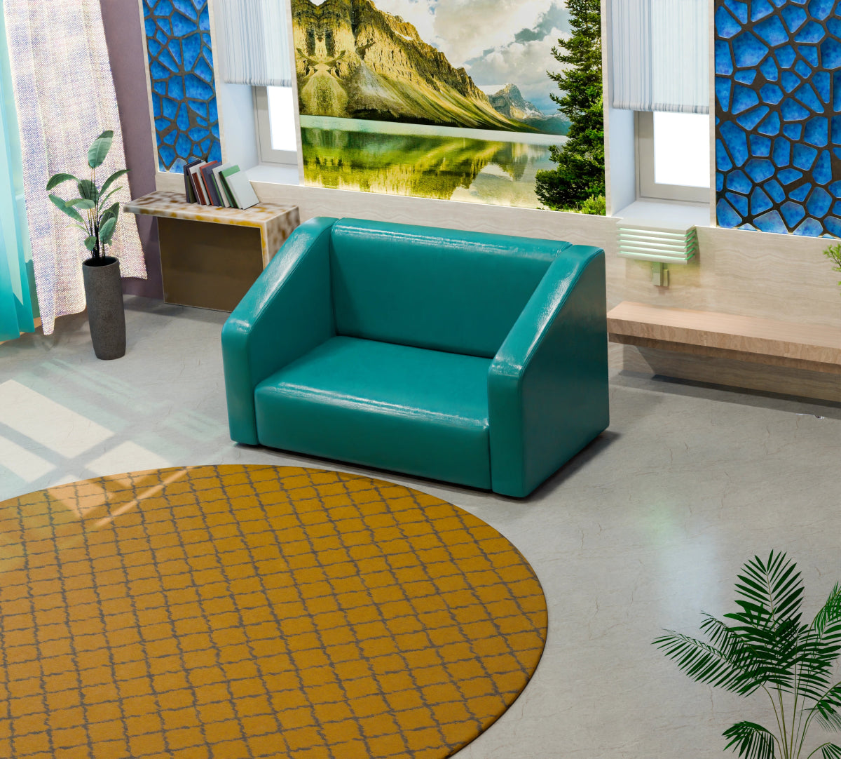 Essentia Series Leatherette Sofa - Sekar Lifestyle