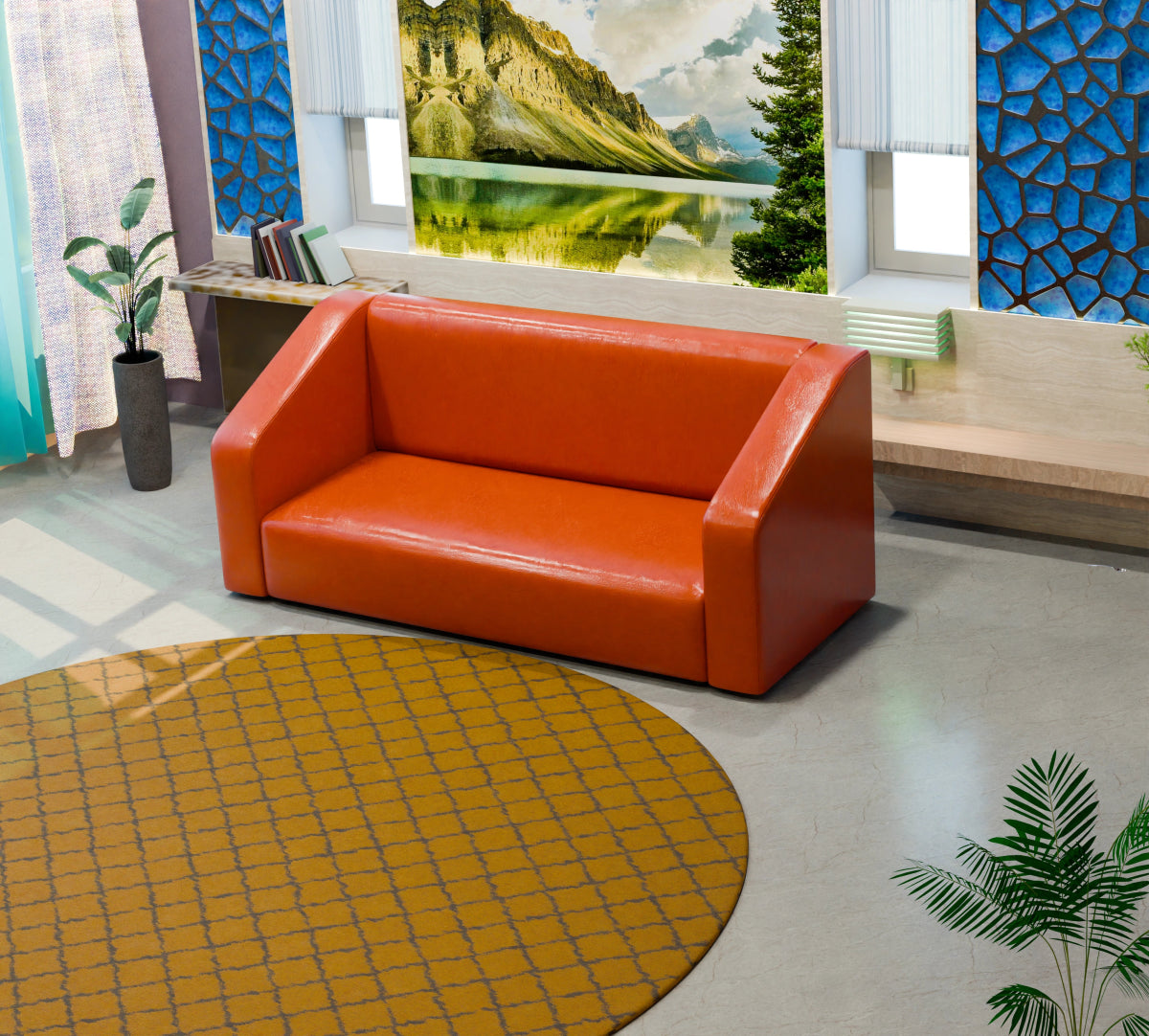 Essentia Series Leatherette Sofa - Sekar Lifestyle