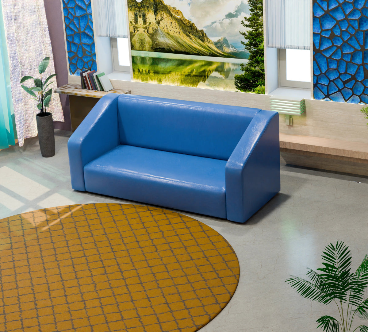 Essentia Series Leatherette Sofa - Sekar Lifestyle