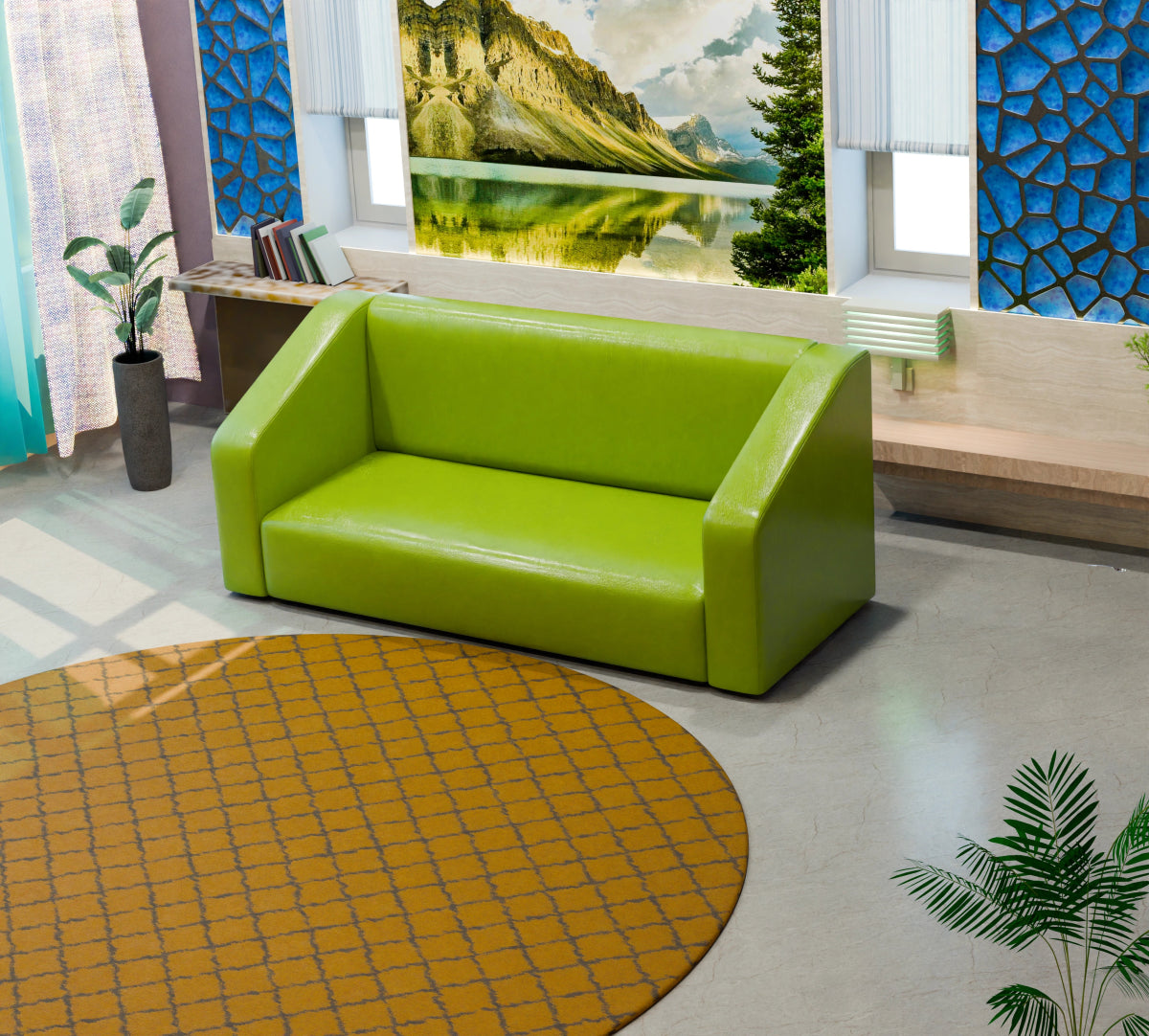 Essentia Series Leatherette Sofa - Sekar Lifestyle