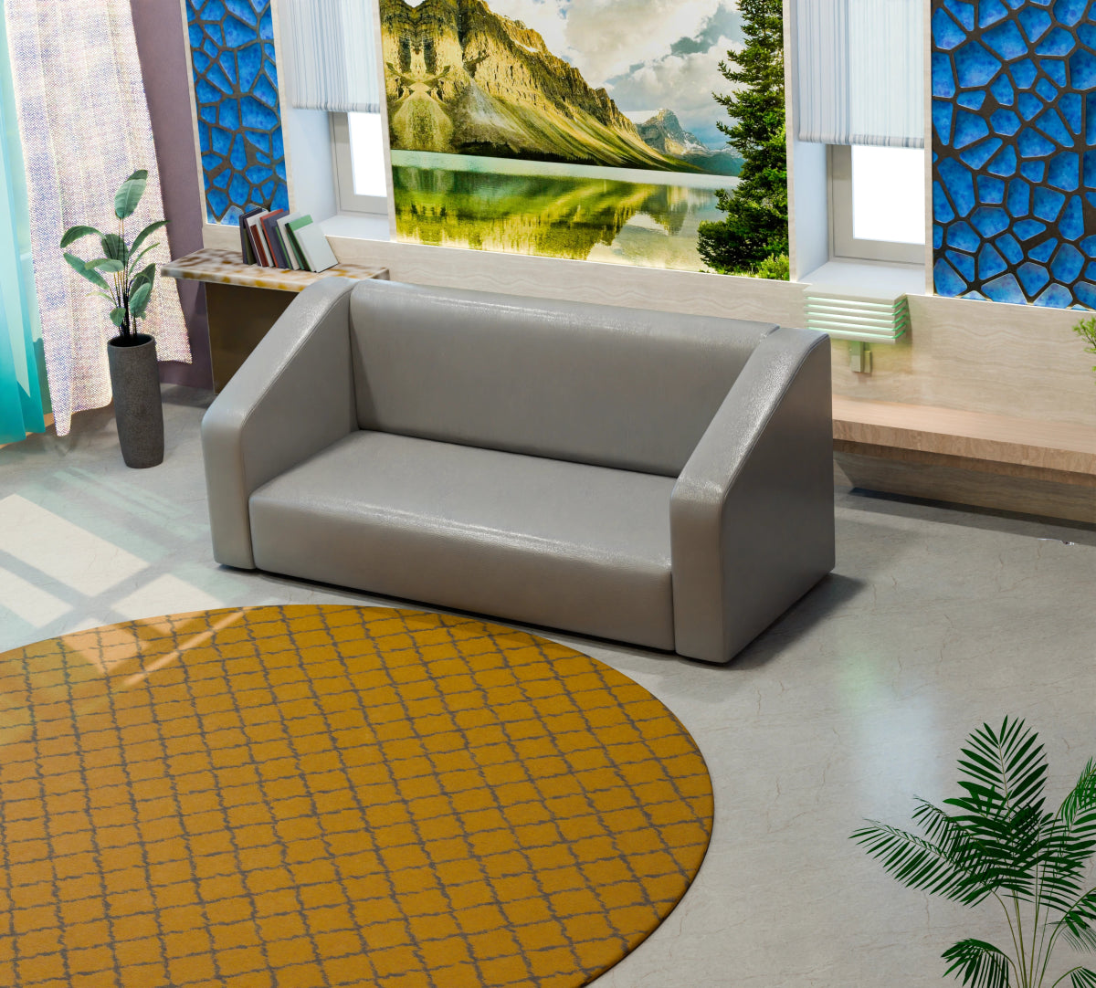 Essentia Series Leatherette Sofa - Sekar Lifestyle