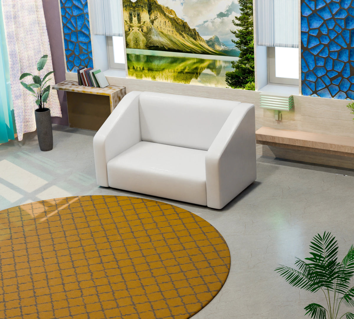 Essentia Series Leatherette Sofa - Sekar Lifestyle