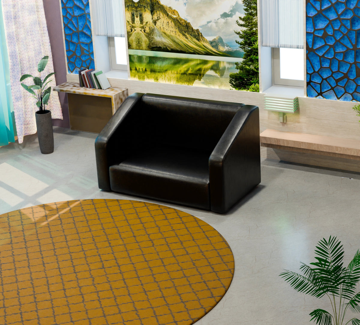 Essentia Series Leatherette Sofa - Sekar Lifestyle