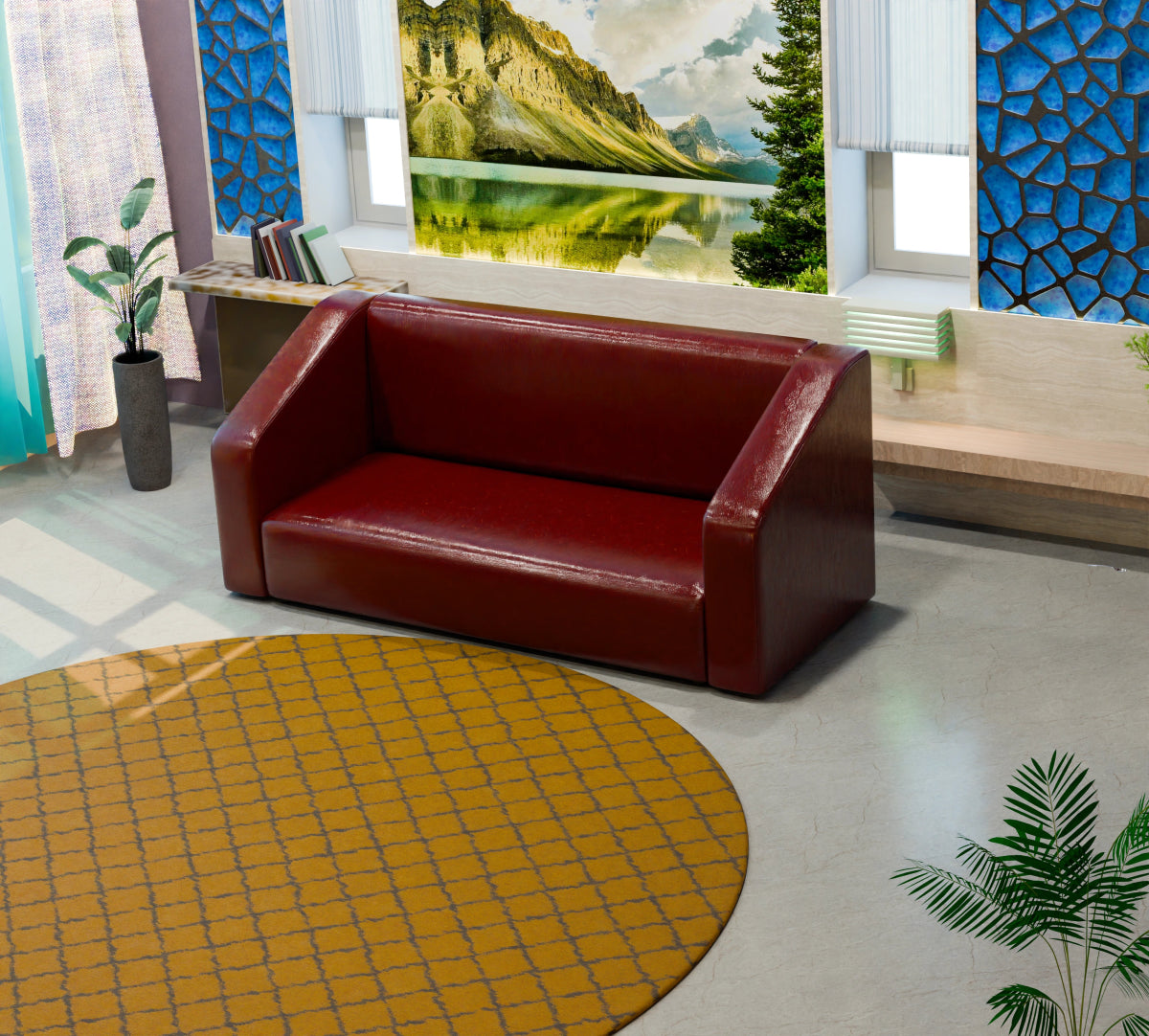 Essentia Series Leatherette Sofa - Sekar Lifestyle