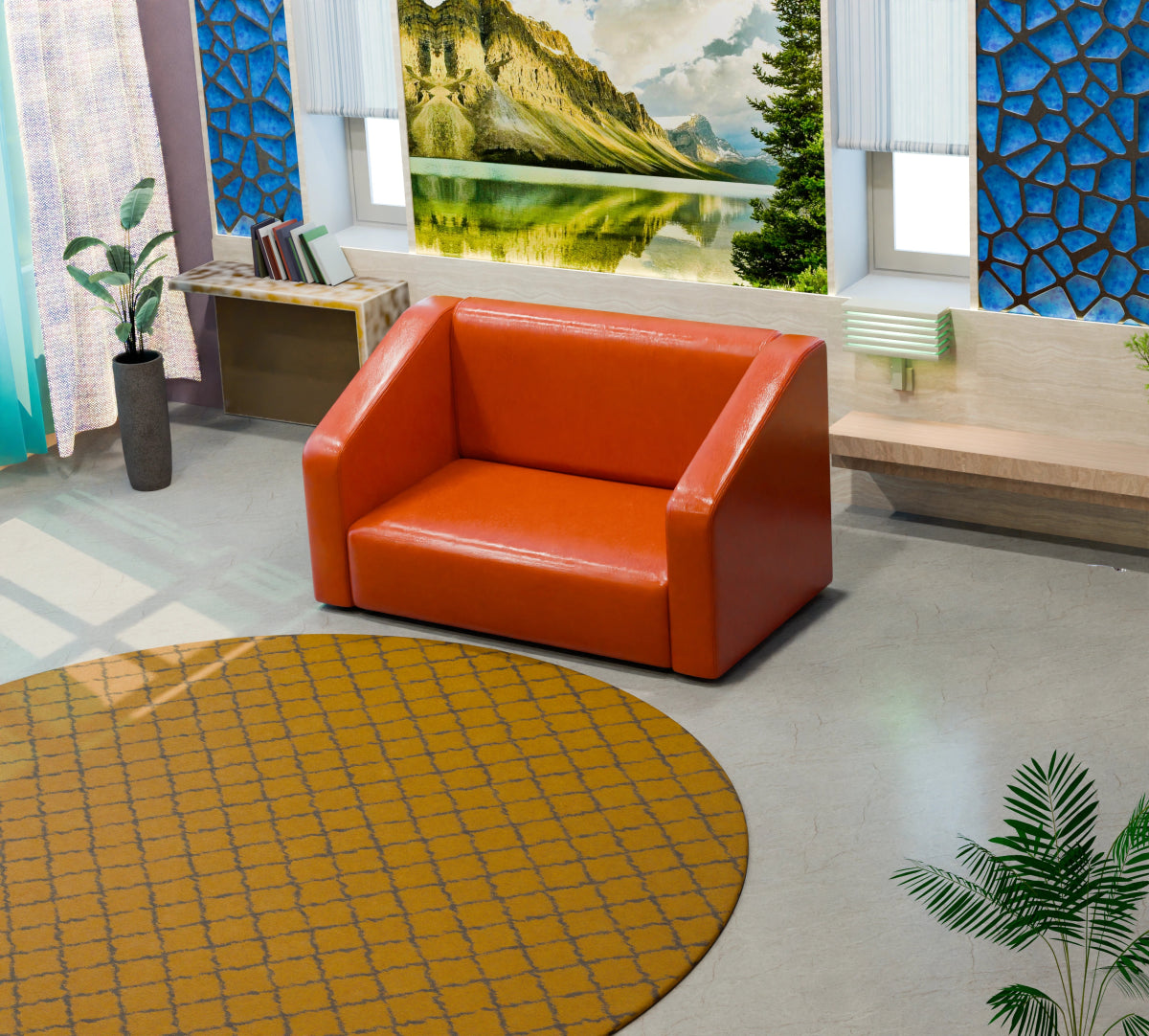 Essentia Series Leatherette Sofa - Sekar Lifestyle