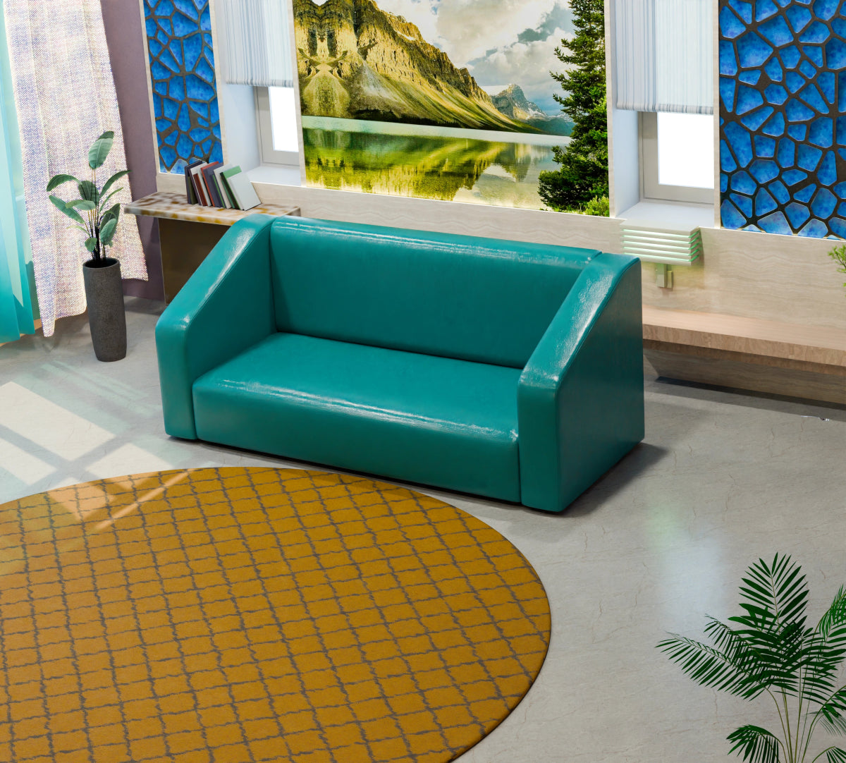 Essentia Series Leatherette Sofa - Sekar Lifestyle